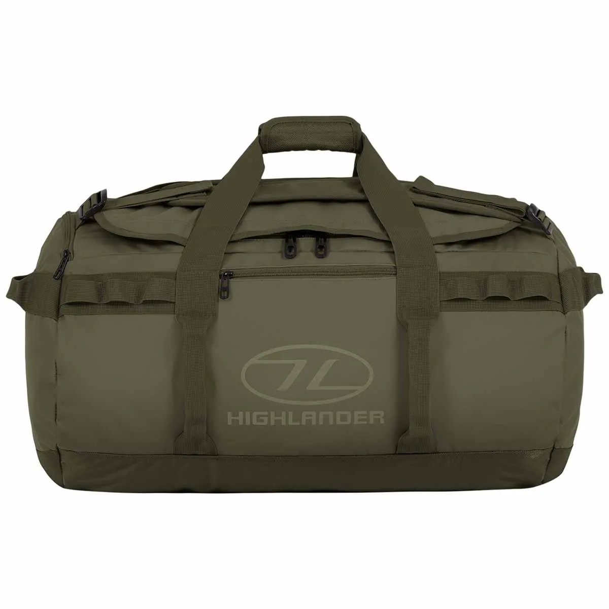 Highlander Storm Tarpaulin Duffle Bag 65L Olive Green