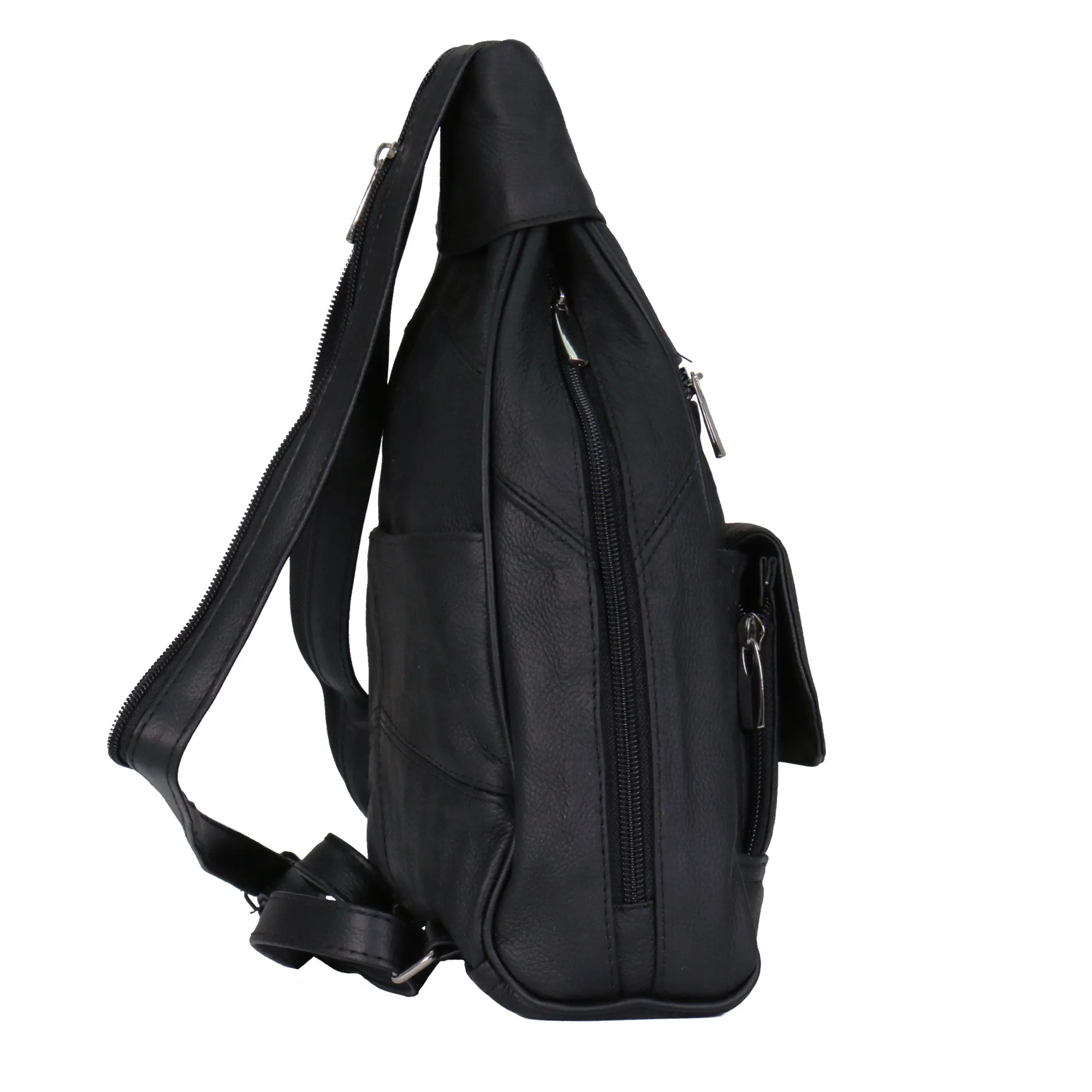 Hot Leathers BPA1005 Black Leather Backpack