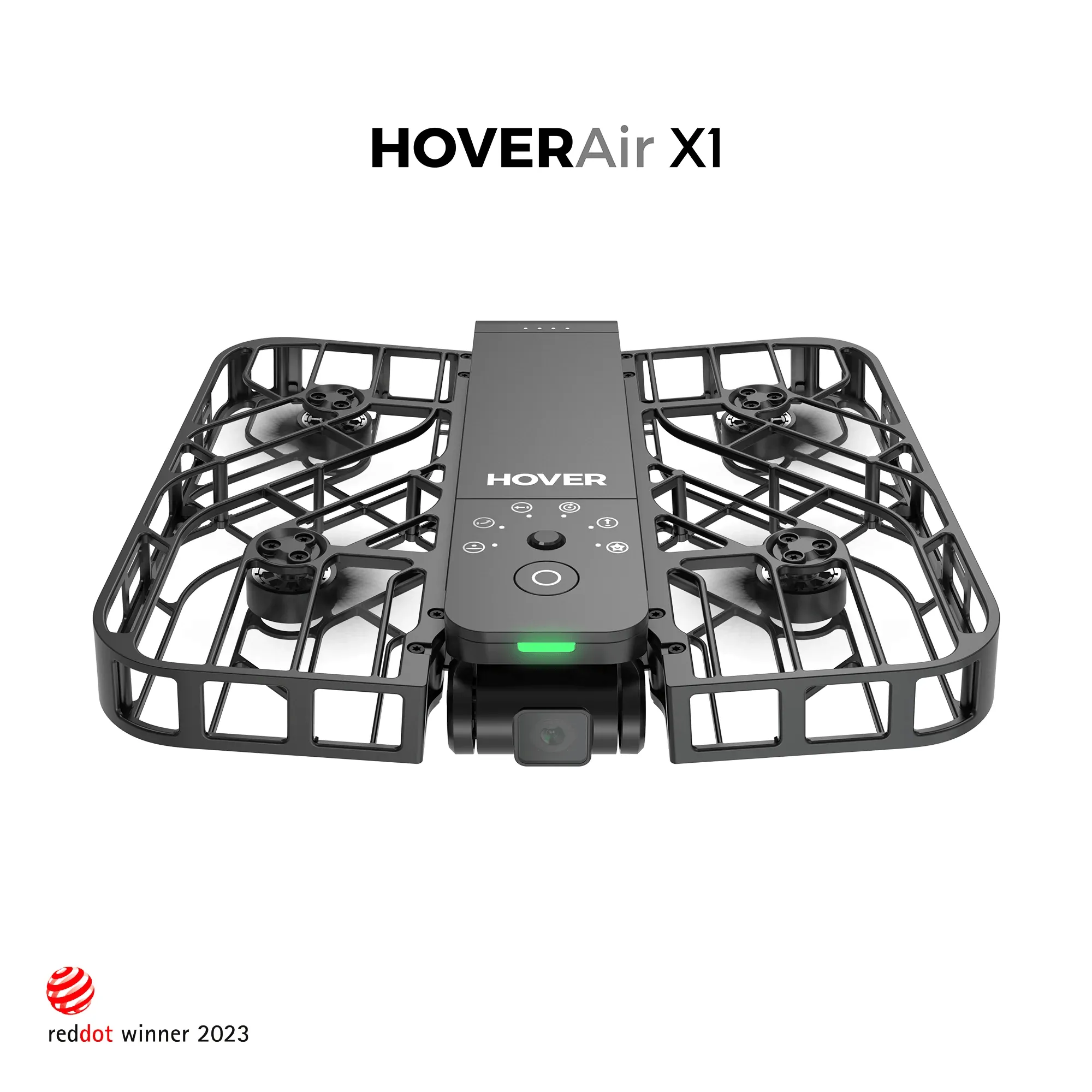 HOVERAir X1 Self-Flying Camera Pocket-Sized Drone HDR Video Capture, Built-in 32GB Storage, Palm Takeoff, Intelligent Flight Paths, Foldable Action Camera with Hands-Free Control - Combo (1 Year Warranty))