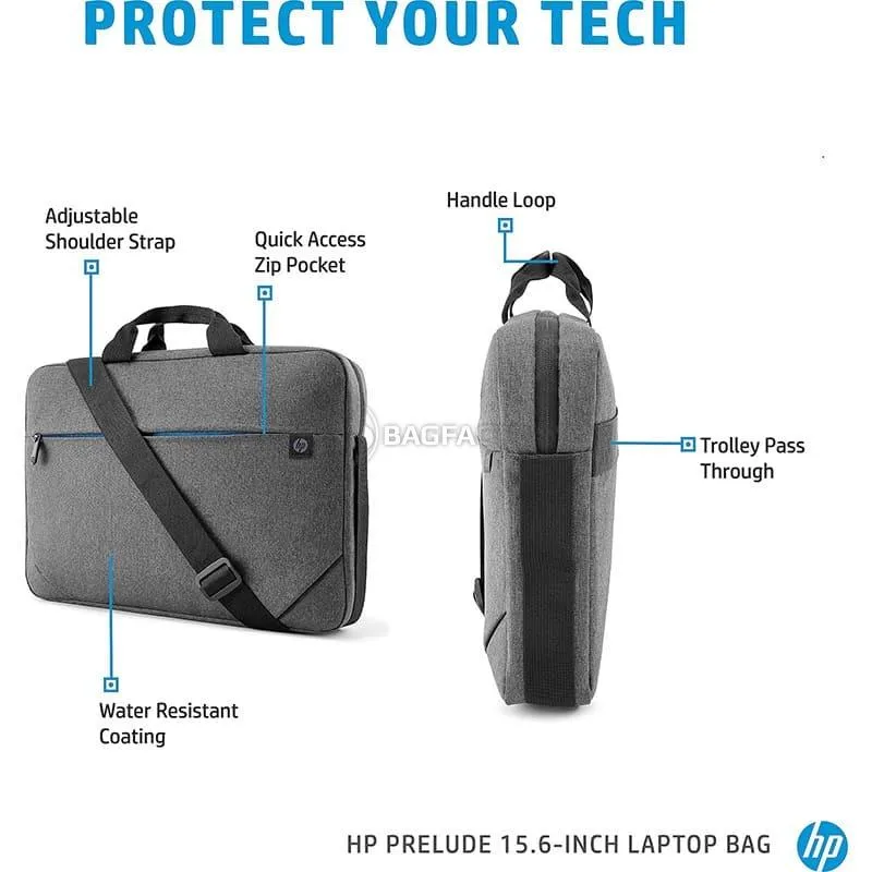 HP Prelude 15.6-inch Topload Laptop Bag - KHP109