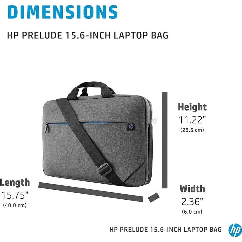 HP Prelude 15.6-inch Topload Laptop Bag - KHP109