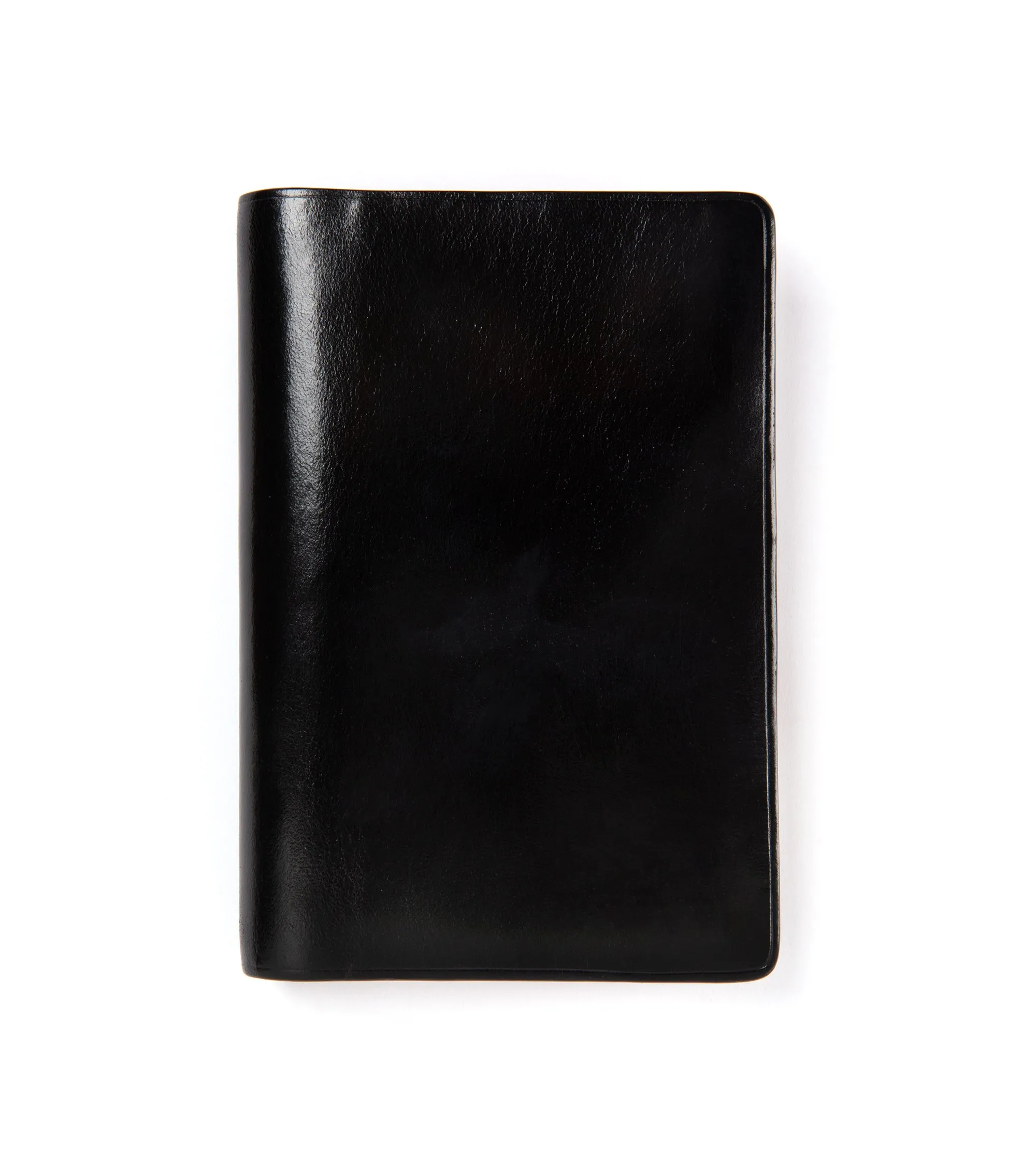 Il Bussetto Leather Passport Holder: Black