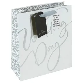 Jeff Banks Silver Wedding Gift Bag Medium/Large