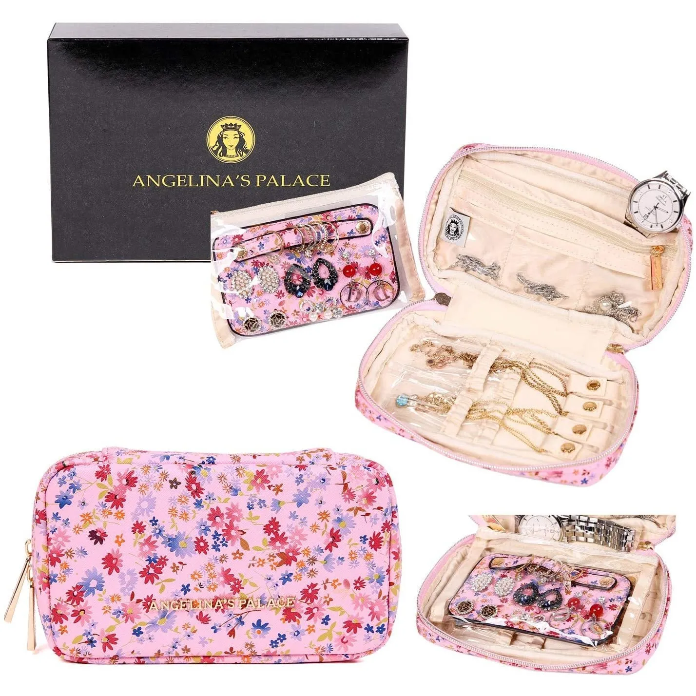 Jewelry Bag Small Blossom Pink