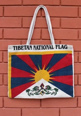 Jute Tibet Flag Bag