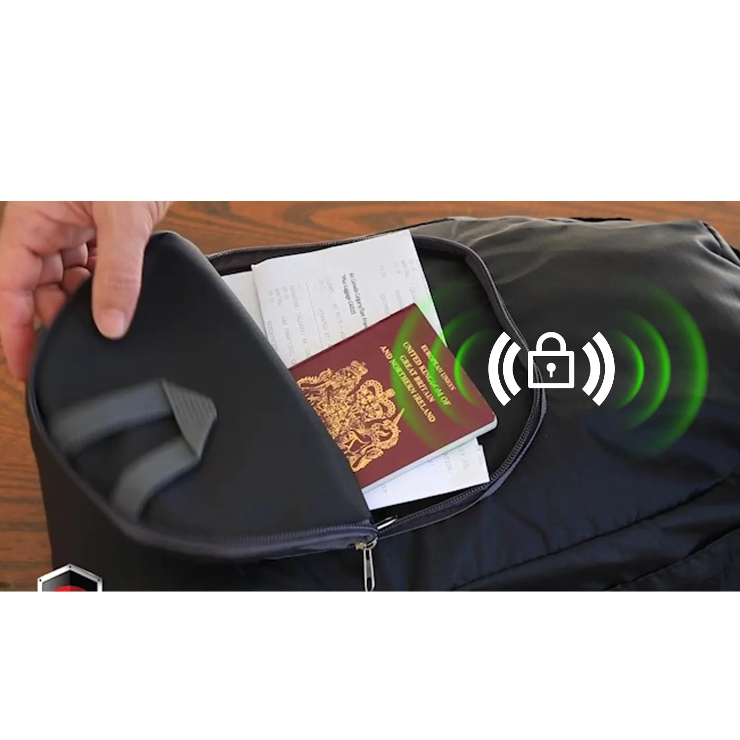 Kleva Shield Bag With RFID Pocket - Protect Your Cards   Details From Identity Theft