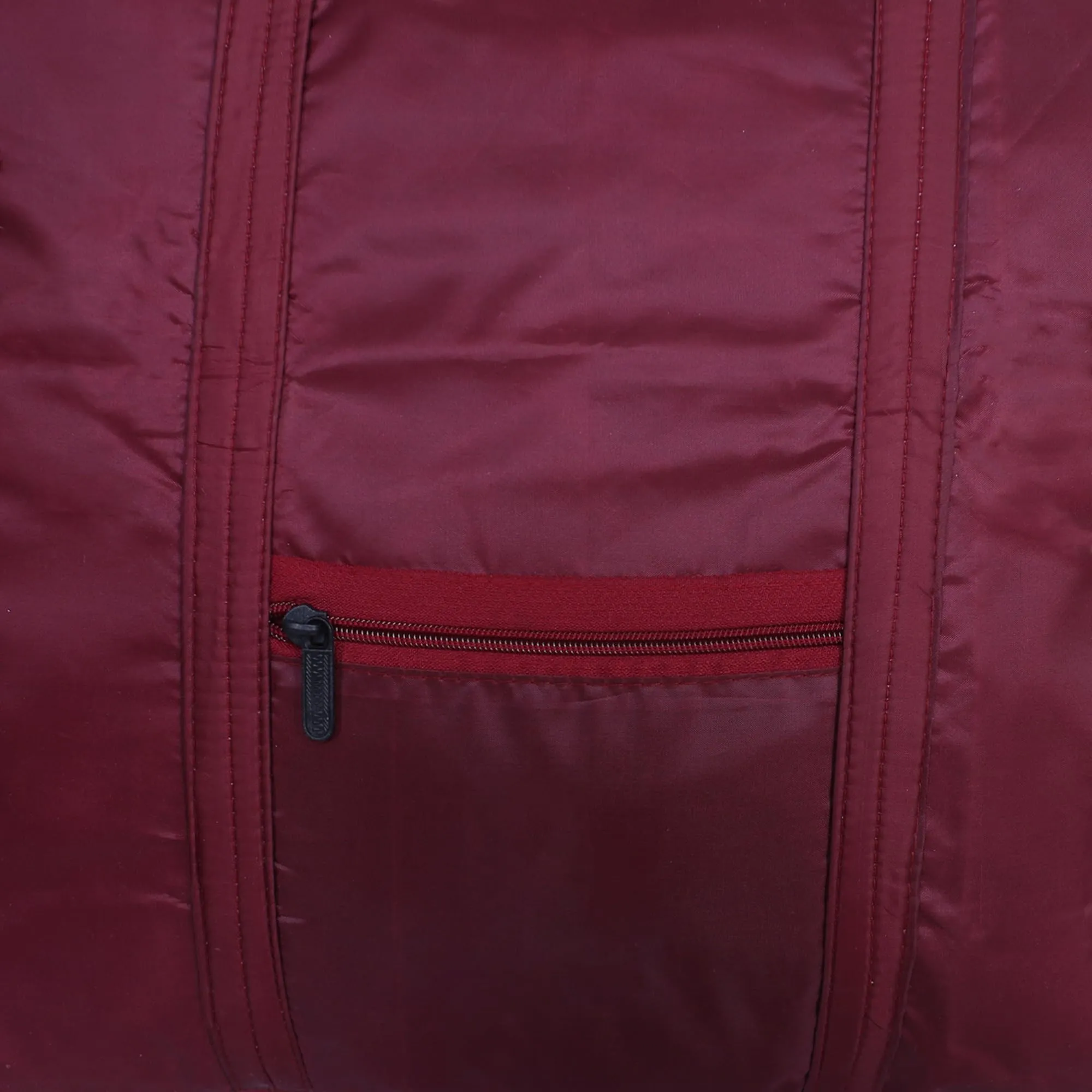 Kuber Industries Storage Bag | Clothes Storage Bag | Storage Bag with Handle | Parachute Shopping Bag | Grocery Hand Bag | Foldable Storage Bag | Front Pocket Storage Bag | Maroon