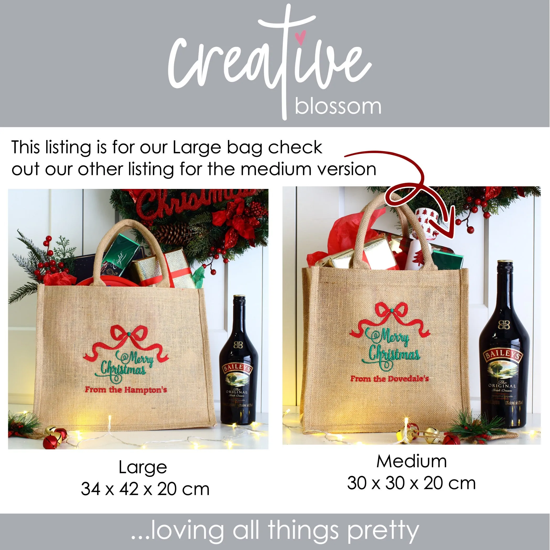 Large Christmas gift bag