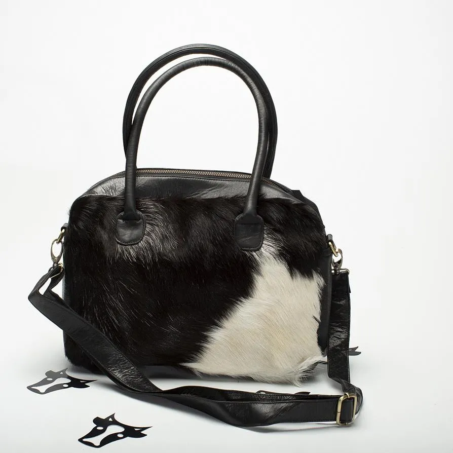 Leather Cowhide Lappy Bag