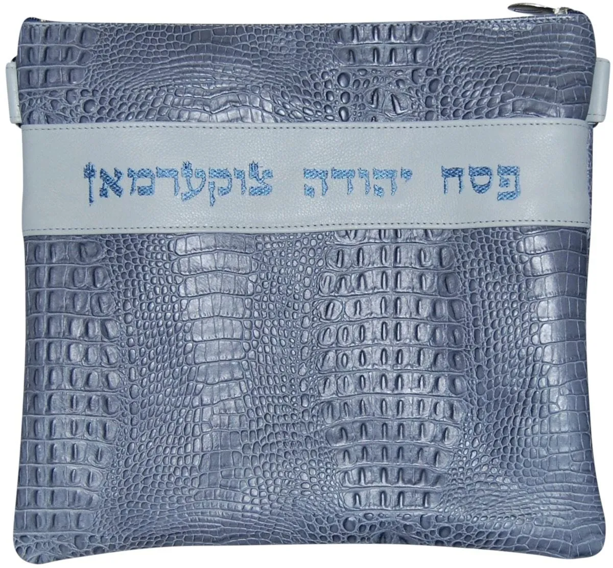 Leather Tallis &amp; Tefillin with Name strip across 375F-GR4