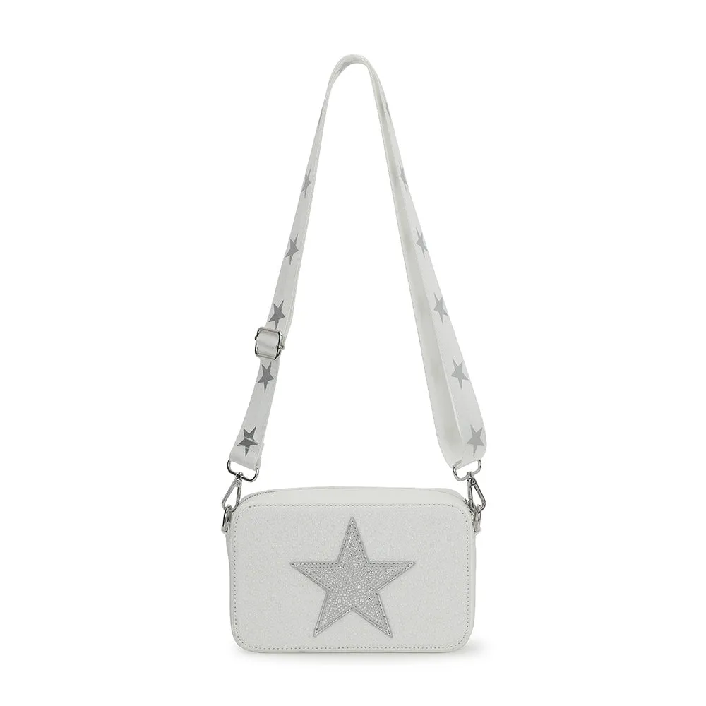 LINDA BAG- WHITE PEARL/ DENIM STAR