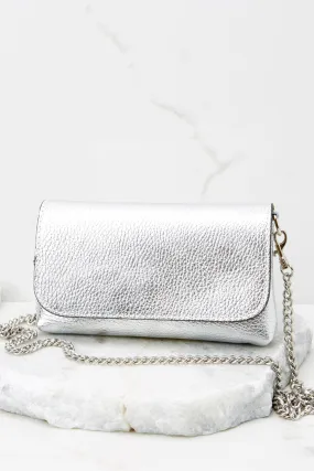 Little Lady Silver Leather Bag