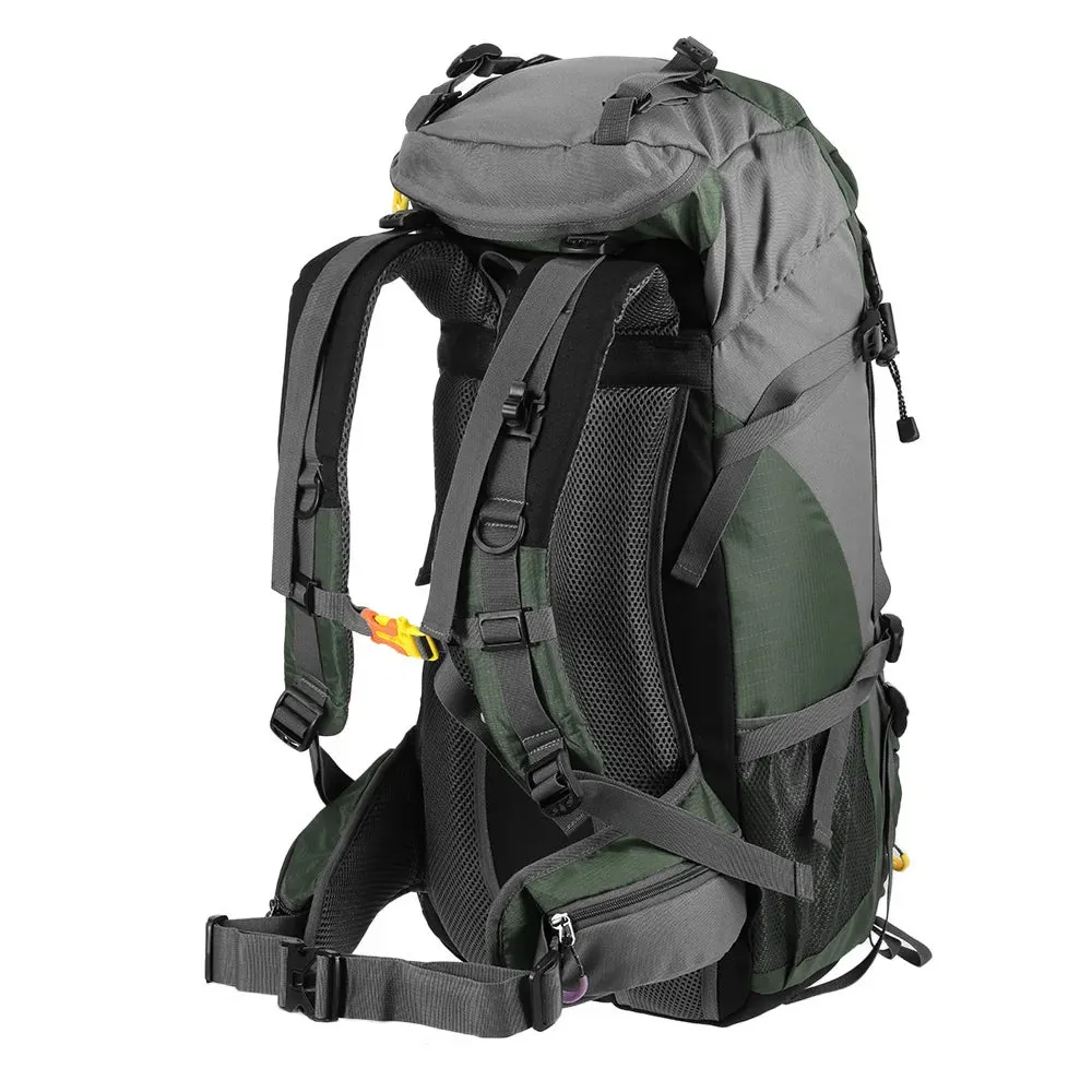 Lixada 50L Hiking Backpack Water Resistant Outdoor Sport Knapsack Camping Travel Pack Climbing Trekking Bag with Rain Cover