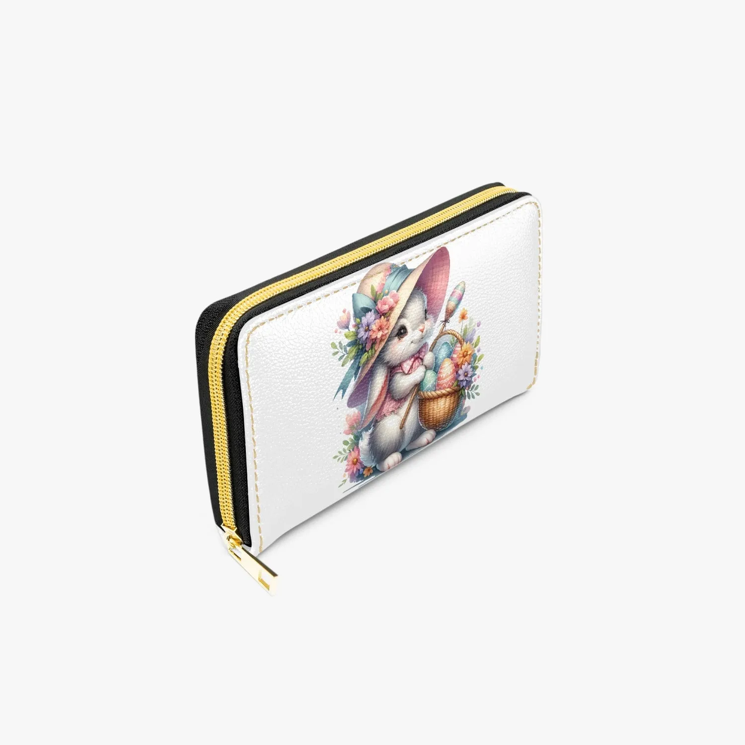 Long Type Zipper Purse, Easter, Rabbit, awd-1344