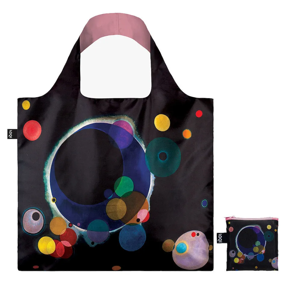 LOQI Wassily Kadinsky Several Circles Recycled Tote Bag