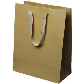 Manhattan Twill Handle Natural Kraft Shopping Bags-10.0 x 5.0 x 13.0