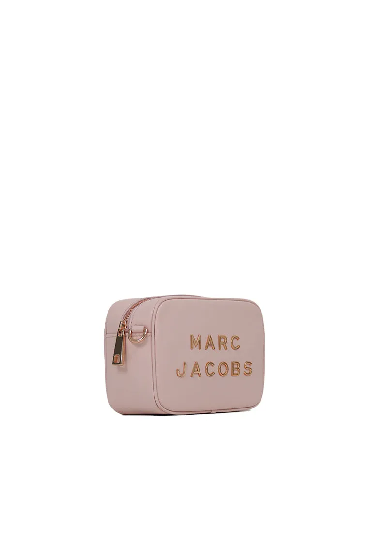 Marc Jacobs The Flash Camera Bag Logo Metal Embossed In Peach Whip H107L01SP22