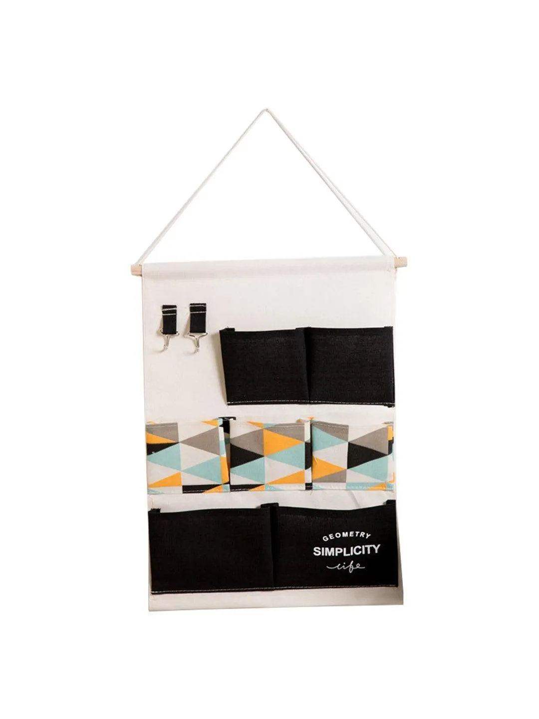 Market99 Wall Hanging Storage Bag With 7 Pockets And Key Hook