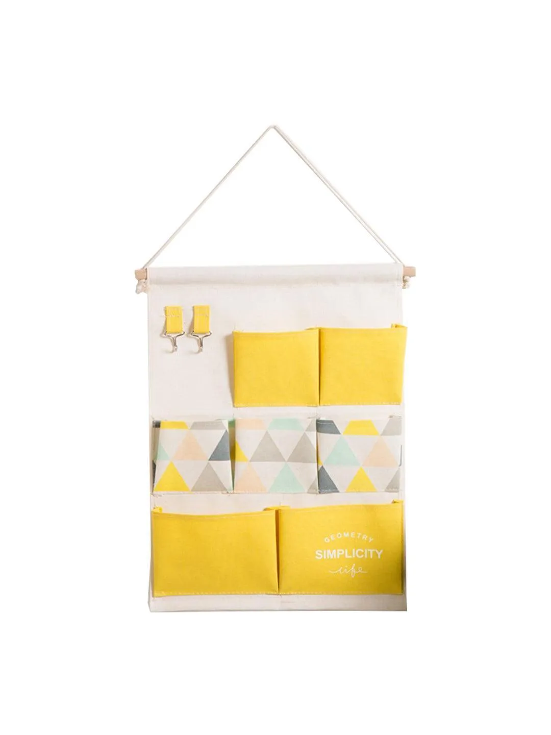 Market99 Wall Hanging Storage Bag With 7 Pockets And Key Hook