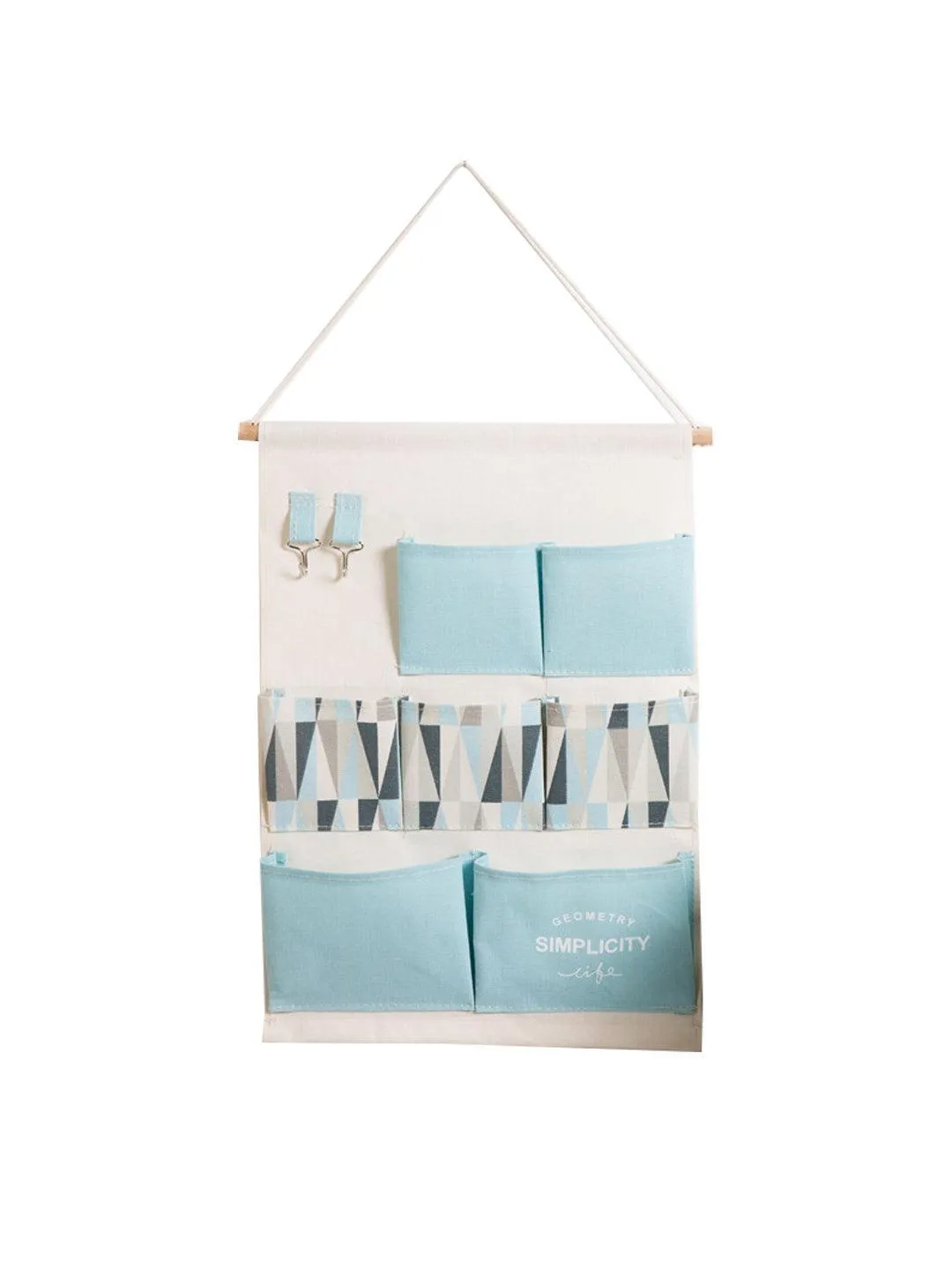 Market99 Wall Hanging Storage Bag With 7 Pockets And Key Hook