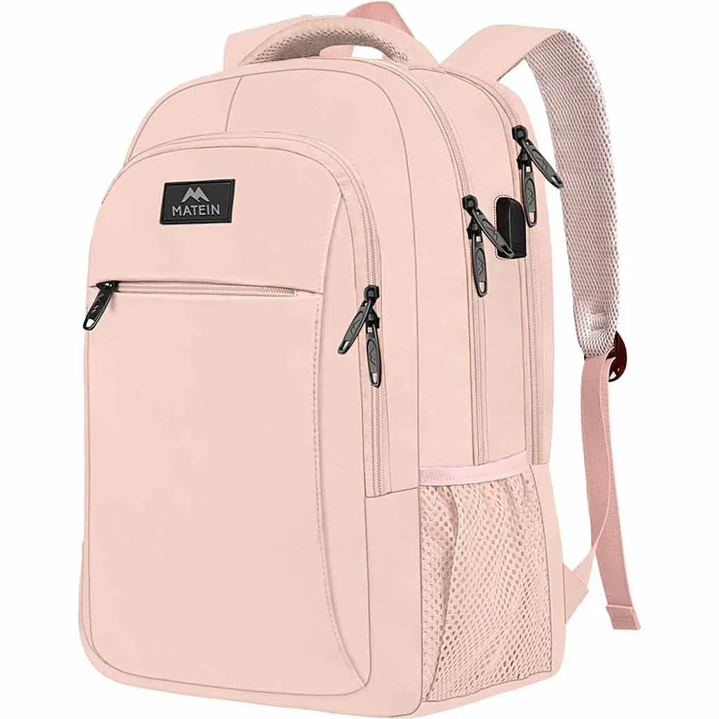 Matein Mlassic Pink Laptop Backpack