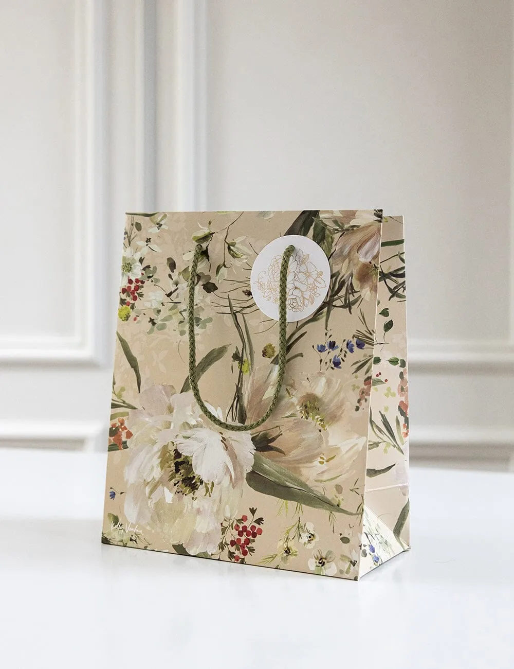 Medium Gift Bag - Summer Peonies