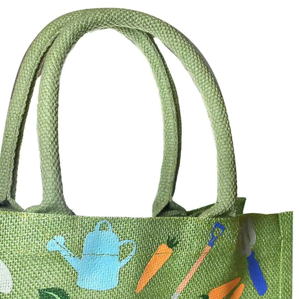 Medium Jute Shopping Bag by Shared Earth - Gardening