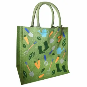 Medium Jute Shopping Bag by Shared Earth - Gardening