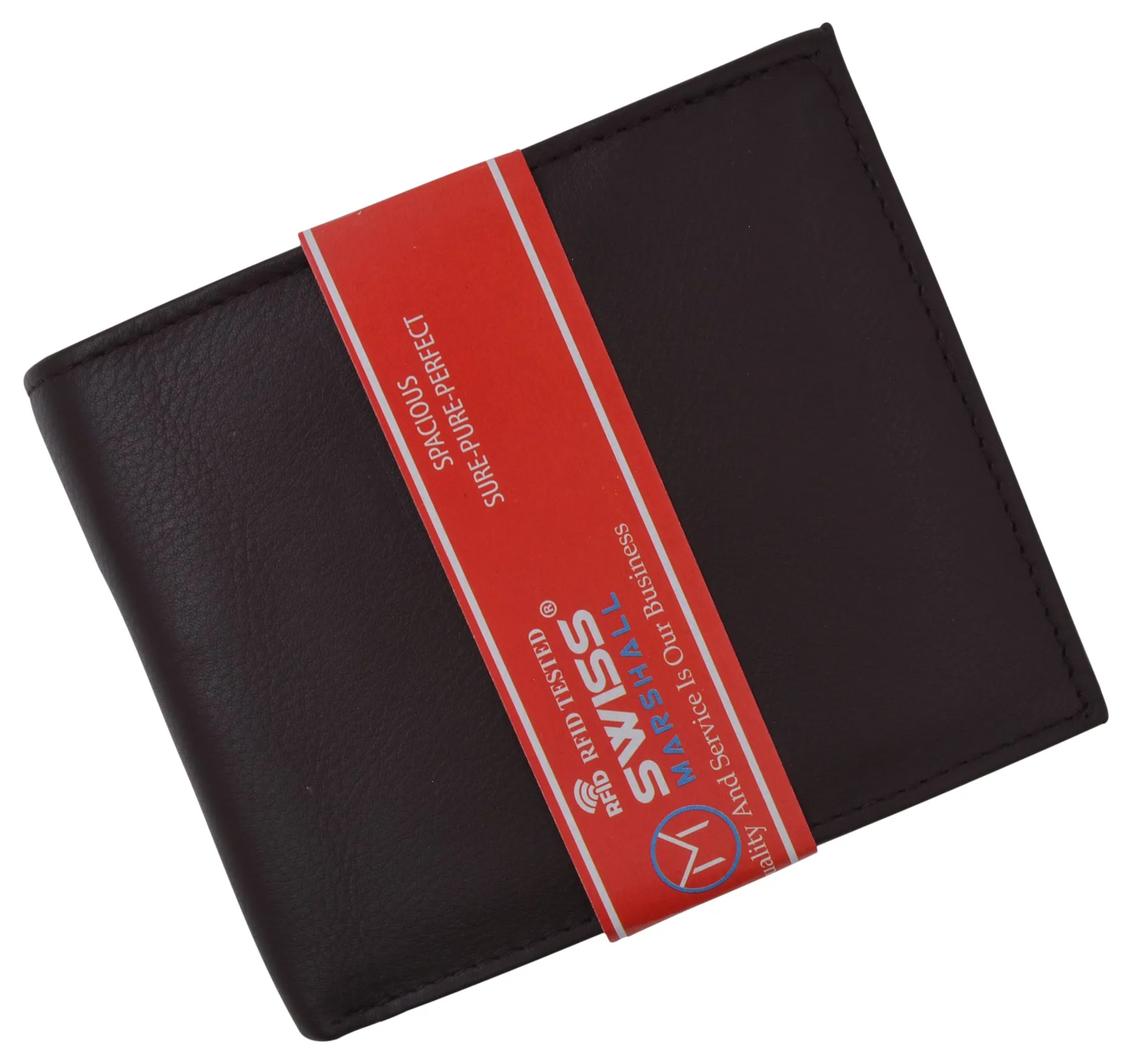 Mens RFID Leather Multi Credit Card ID Snap Bifold Wallet with Coin Pouch