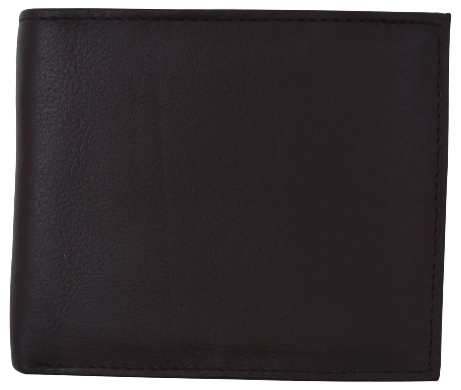 Mens RFID Leather Multi Credit Card ID Snap Bifold Wallet with Coin Pouch