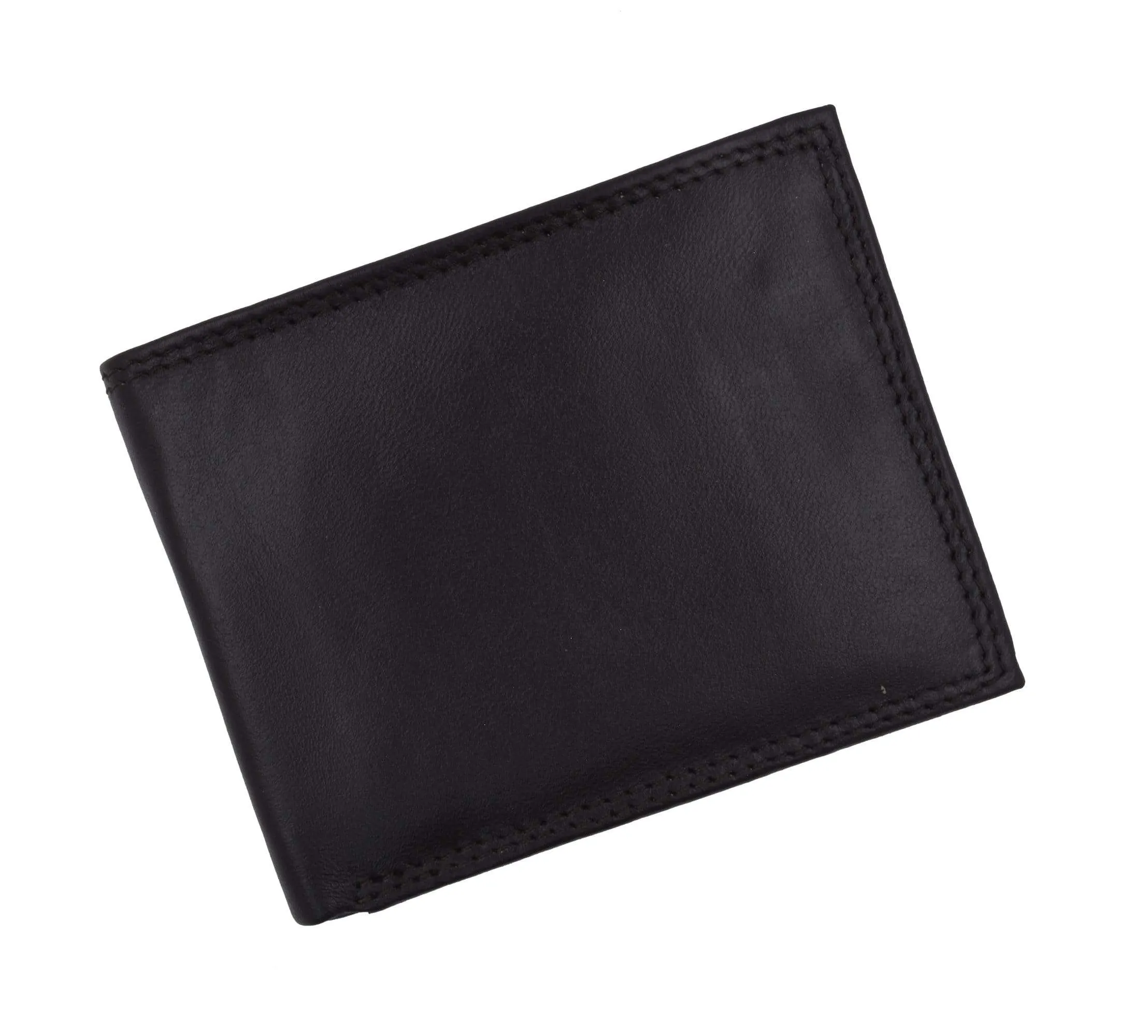 Men's Slim Bifold RFID Blocking Premium Genuine Leather Credit Card ID Wallet by Swiss Marshall