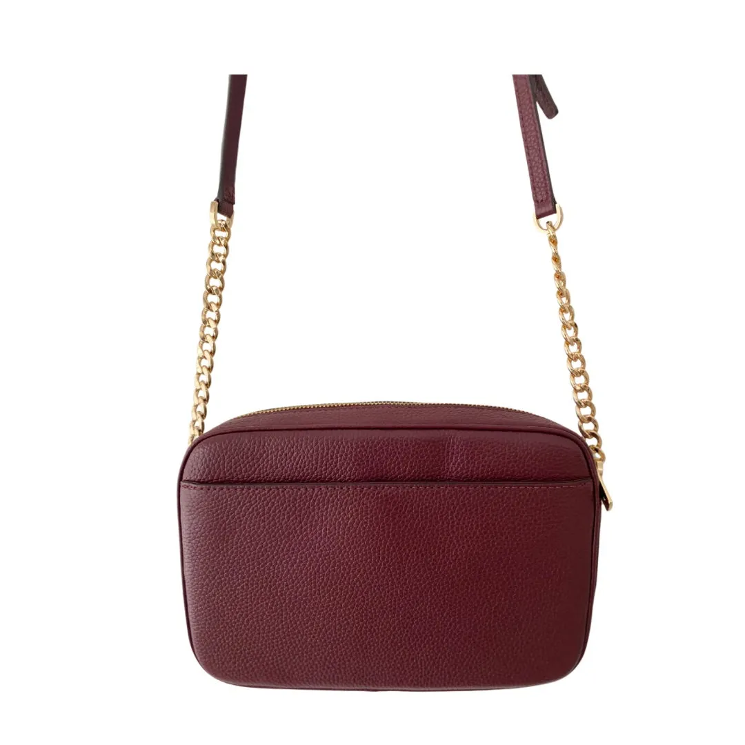 MICHAEL KORS Fulton Crossbody Bag Burgundy