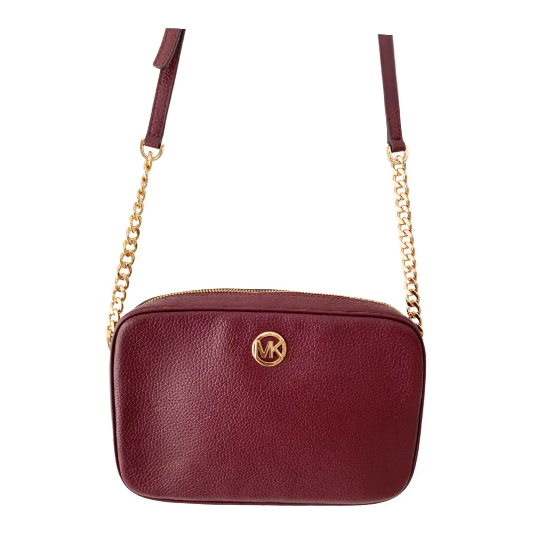 MICHAEL KORS Fulton Crossbody Bag Burgundy