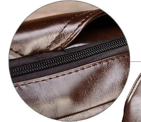 Modern Anti-Theft Leather Crossbody Bag for Men