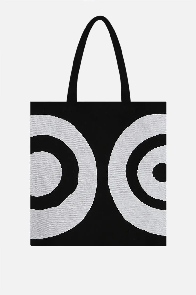 Moon canvas shopping bag