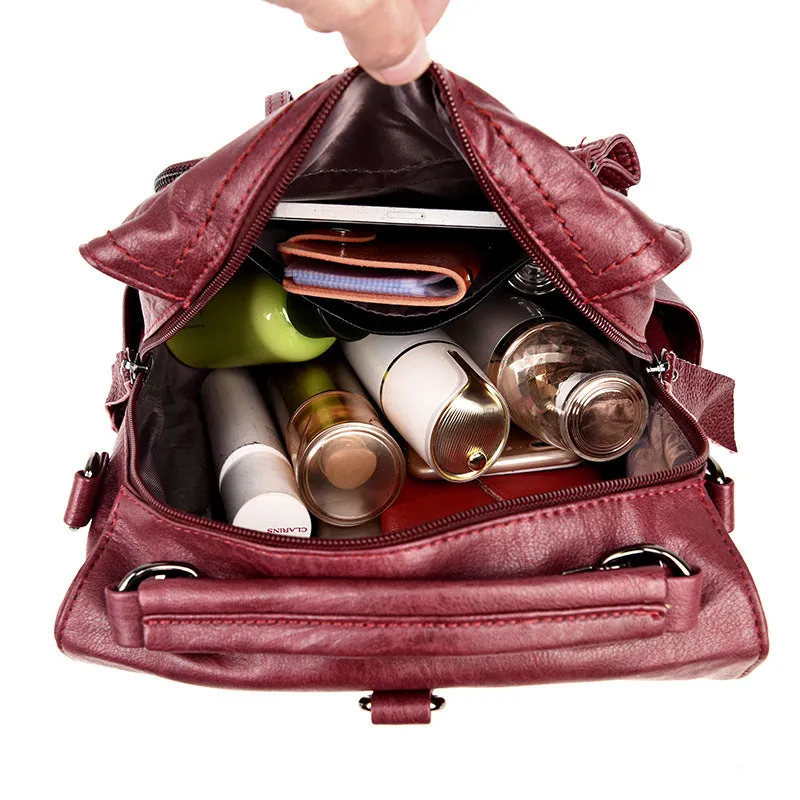 Multi-purpose Handbag Backpack with Many Compartments