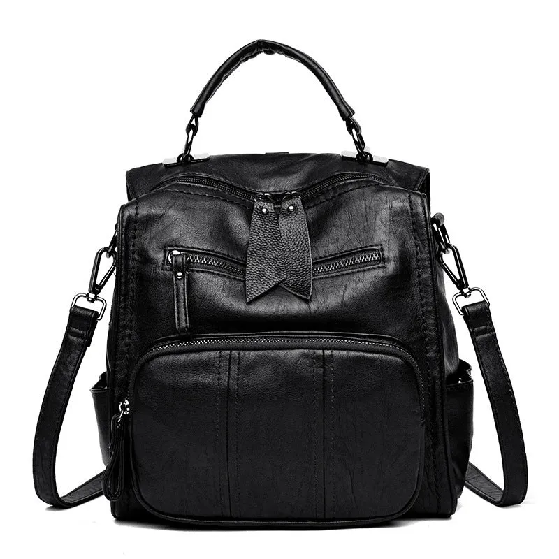 Multi-purpose Handbag Backpack with Many Compartments