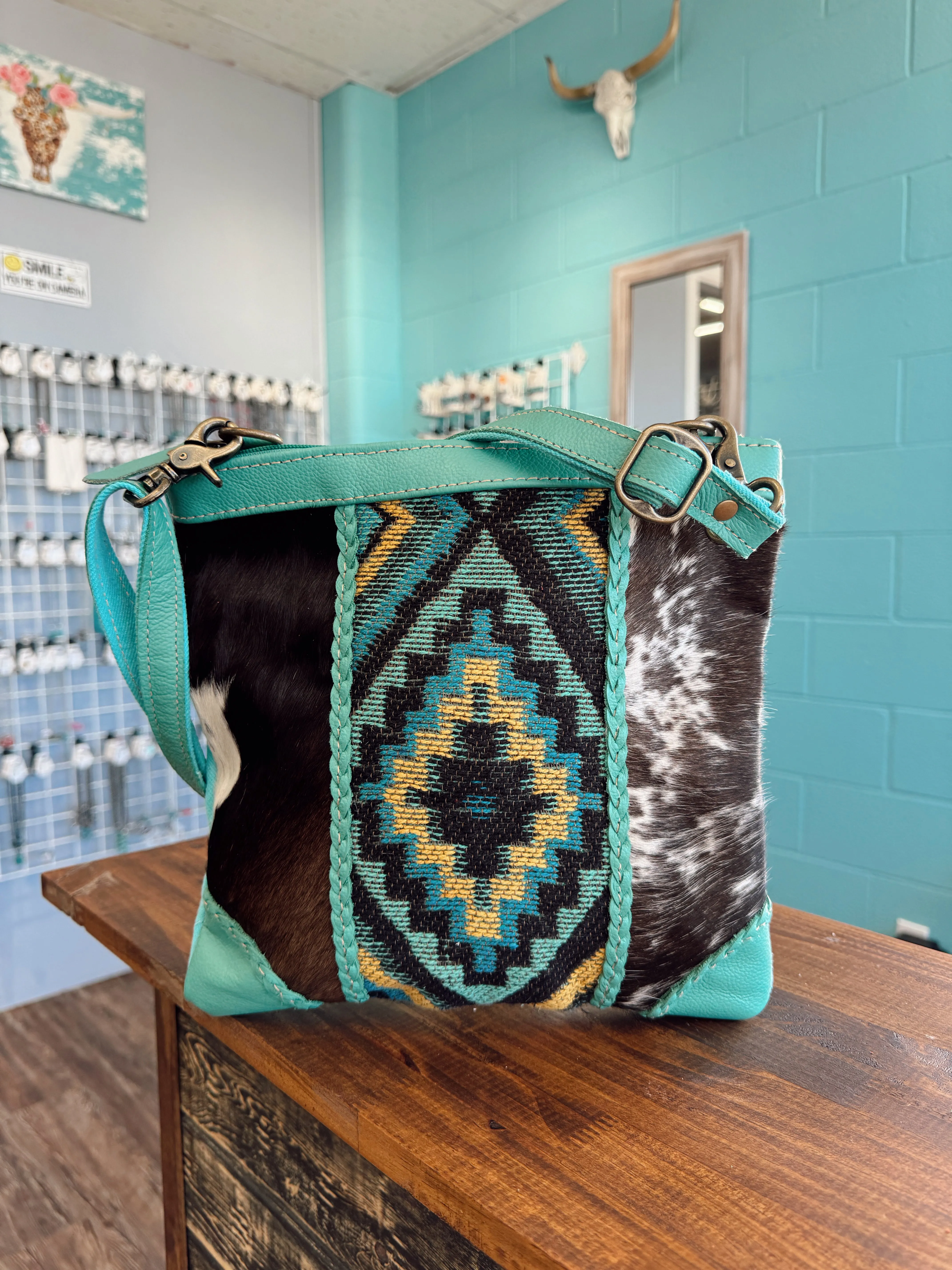 MYRA BAGS Turquoise Crossbody