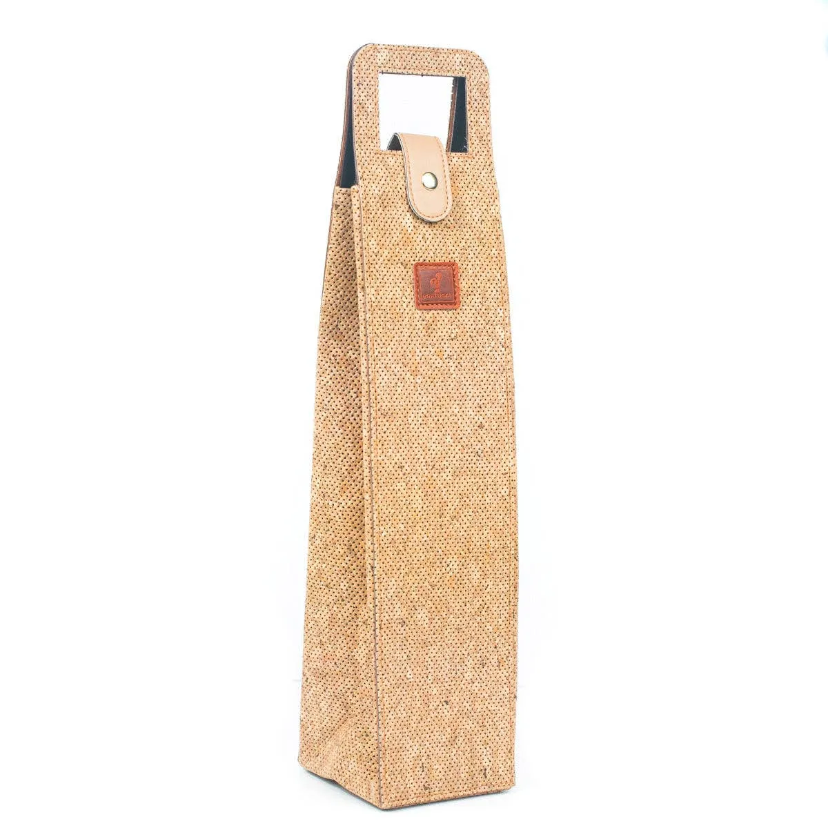 Natural cork wine packaging and carrying gift bag L-866