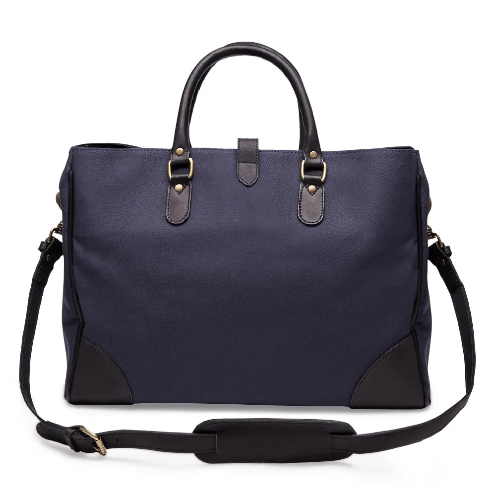 Navy and Black Tote Bag