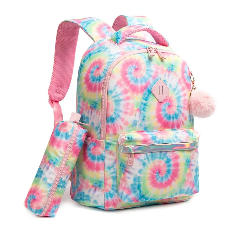 (NET) Rainbow Backpack With Pencil Bag Set Of 2 Pcs