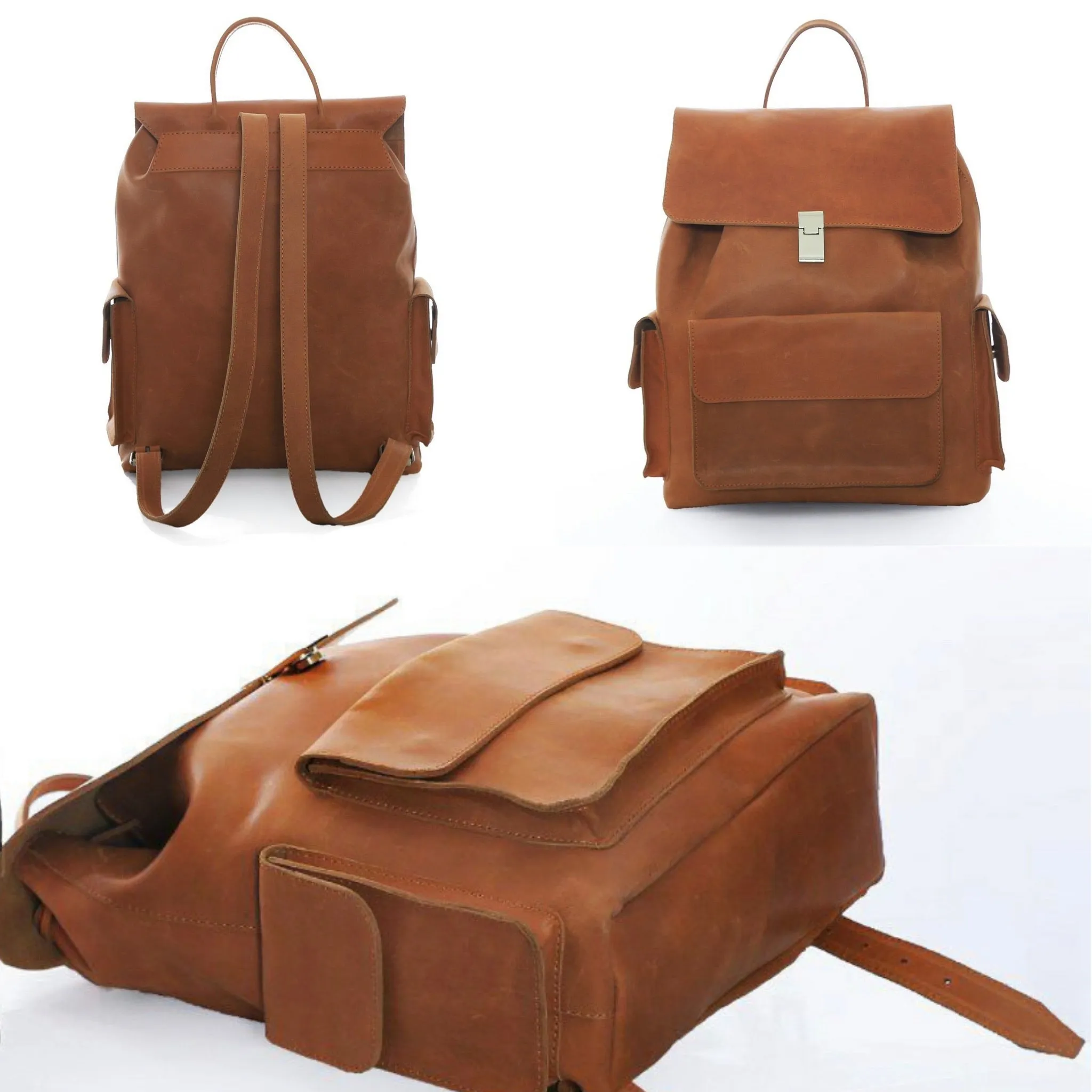 NICKI BACKPACK: RUST BROWN