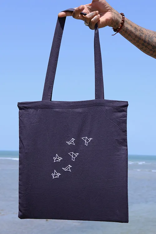 Okhai "Twilight Flight" Pure Cotton Tote Bag