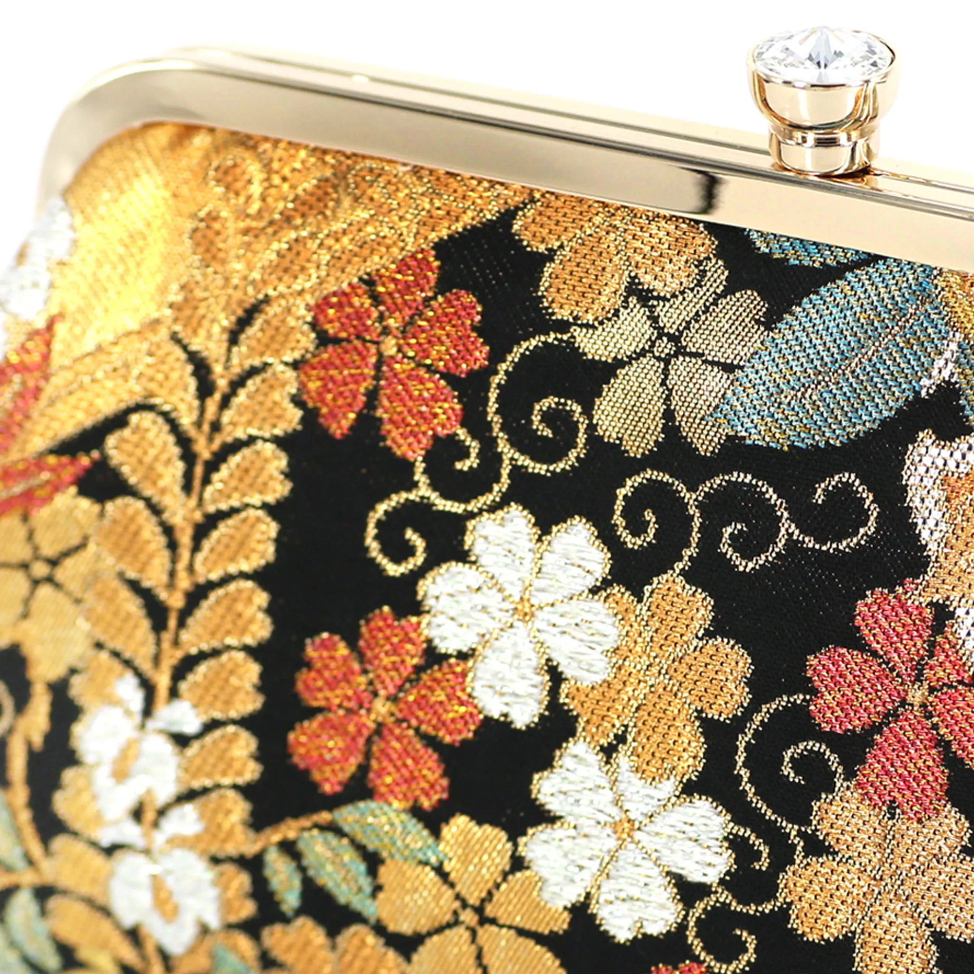 [ONE OF A KIND] Sakura Kimono Clutch Purse | Upcycled from vintage Japanese Obi