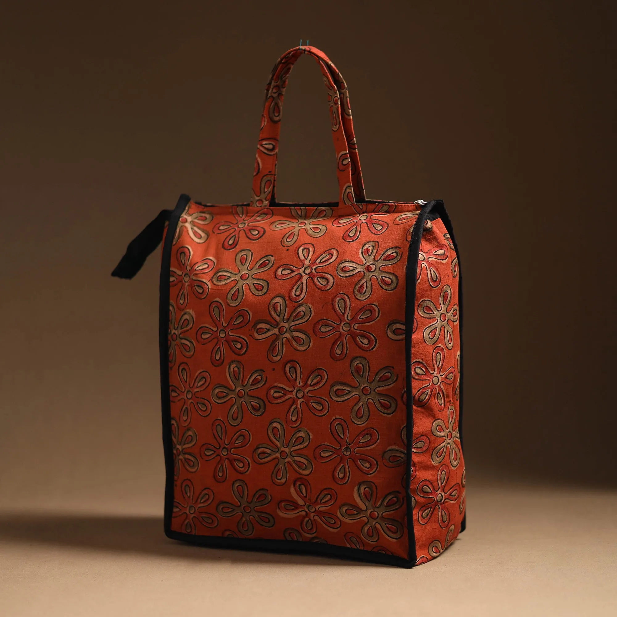 Orange - Handcrafted Cotton Shopping Bag 19