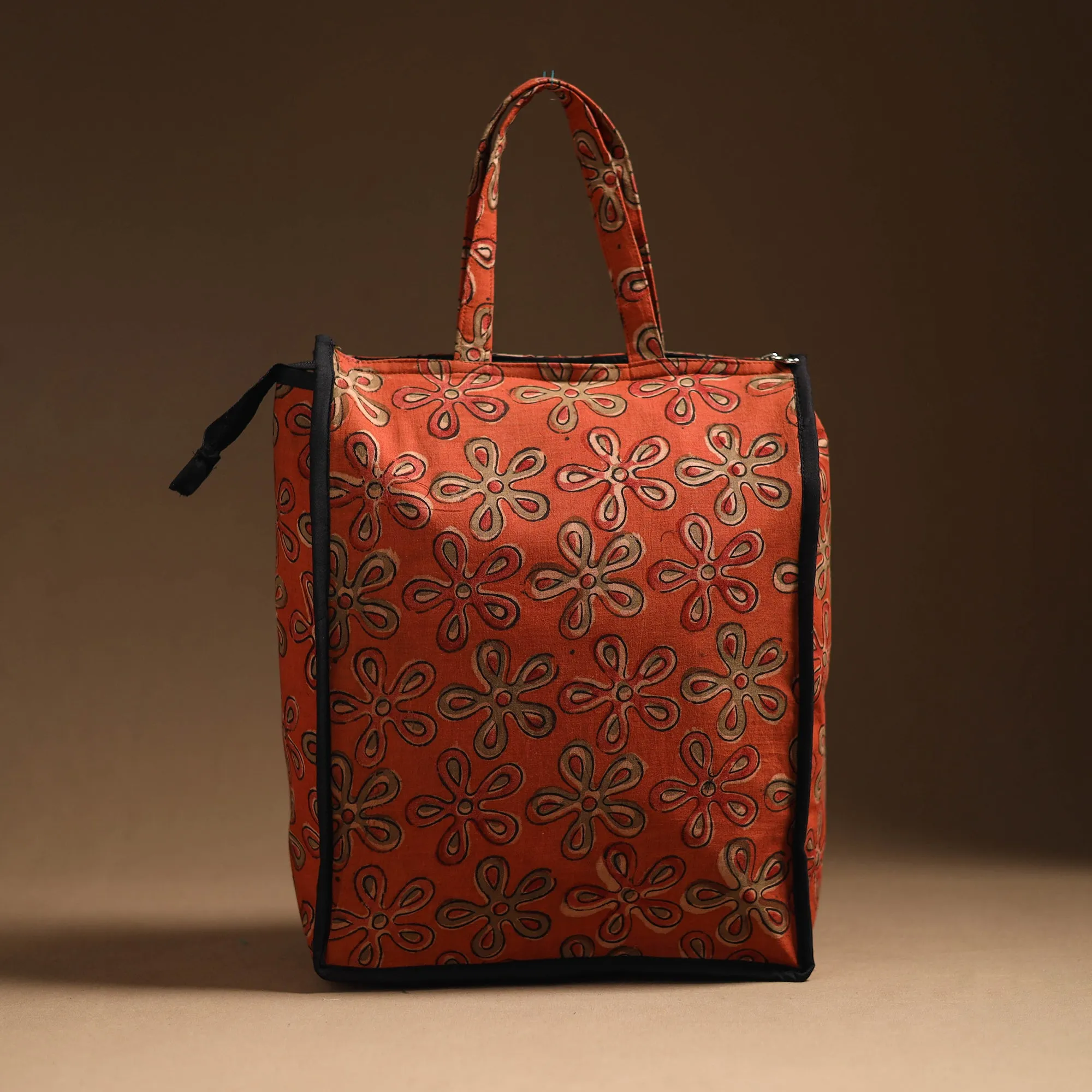 Orange - Handcrafted Cotton Shopping Bag 19