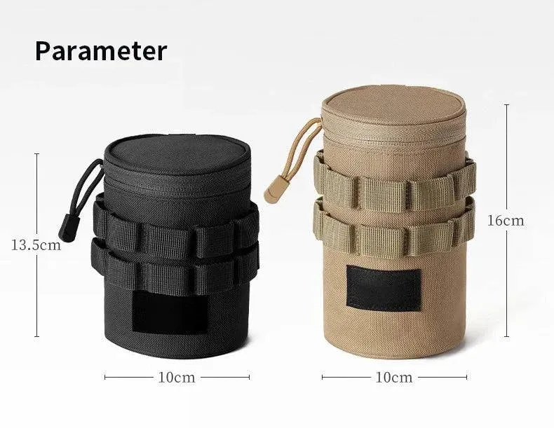 Outdoor Camping Water Cup Storage Bag Tactical Multi-Functional Storage Bag 600D Oxford Cloth Portable Water Cup Protection Bag