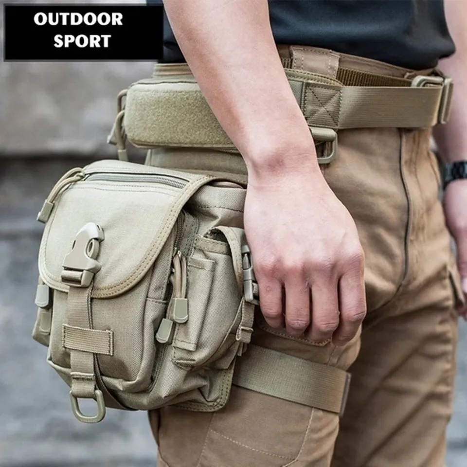 Outdoor Waterproof Tactical Drop Leg Bag With Thigh Belt