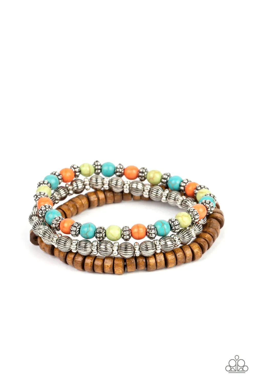 Paparazzi ESCAPADE Route Bracelet Multi