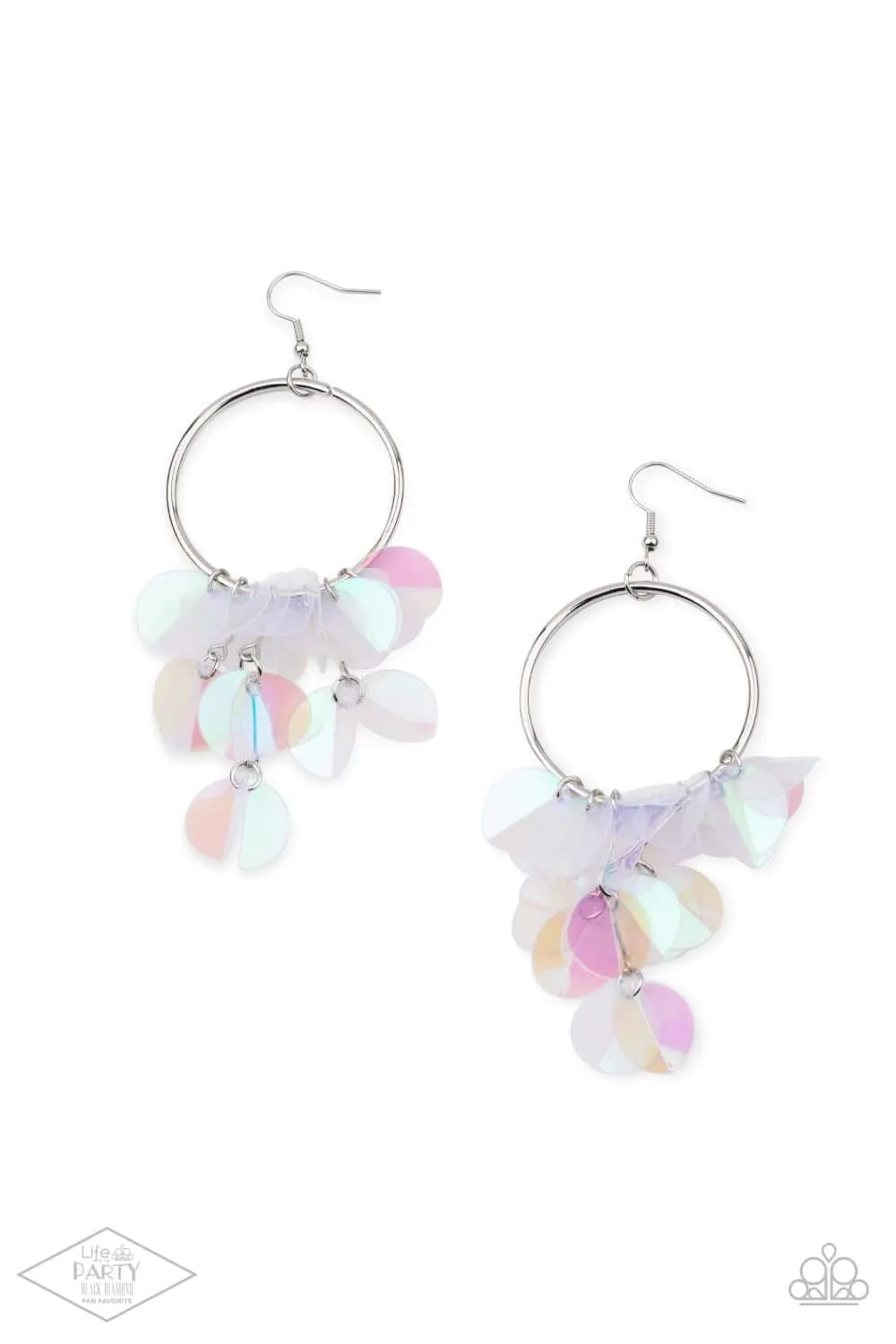 Paparazzi Holographic Hype Earrings Multi